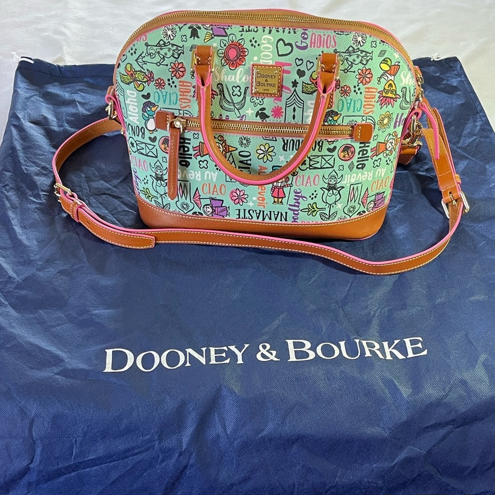Disney It’s a Small World 2021 Satchel by Dooney & Bourke - Picture 3 of 15